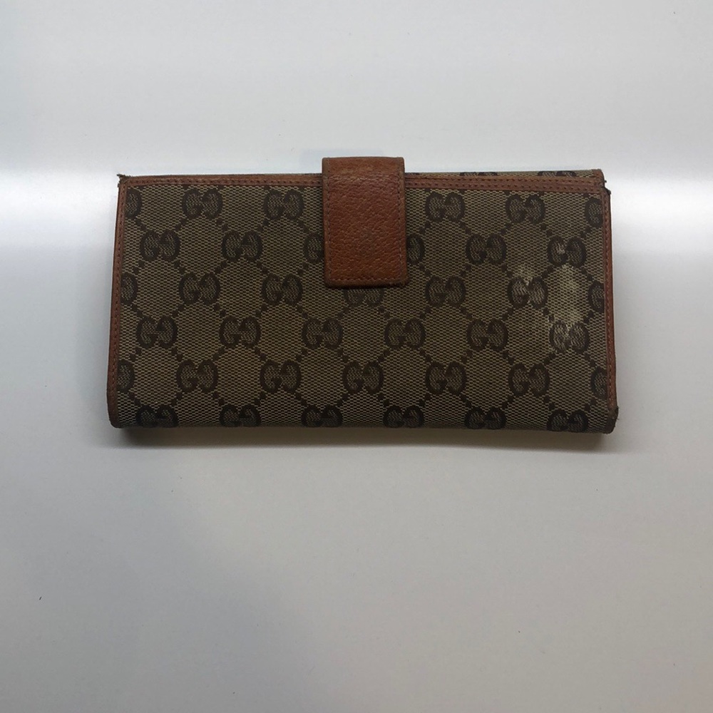 Gucci Signature Monogram Long Wallet - Picture 4 of 6